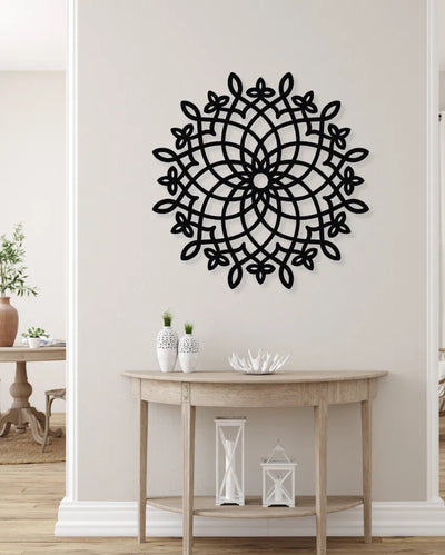 Mandala Floral DesignIron Wall Hanging Décor