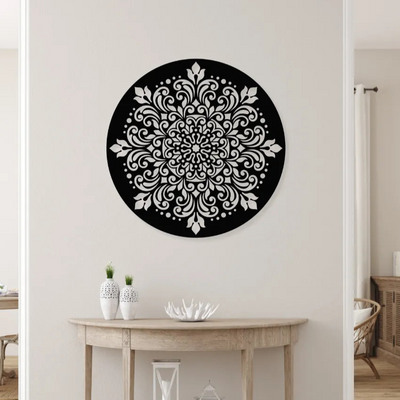 Mandala Rangoli DesignIron Wall Hanging Décor