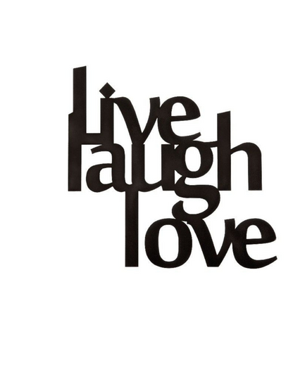 Live Laugh Love DesignIron Wall Hanging Décor