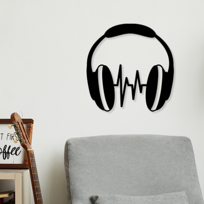 Headphones DesignIron Wall Hanging Décor