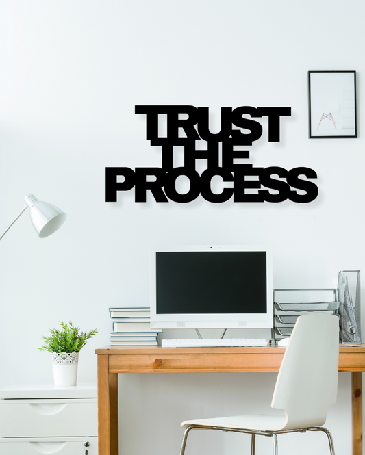 Trust The ProcessIron Wall Hanging Décor