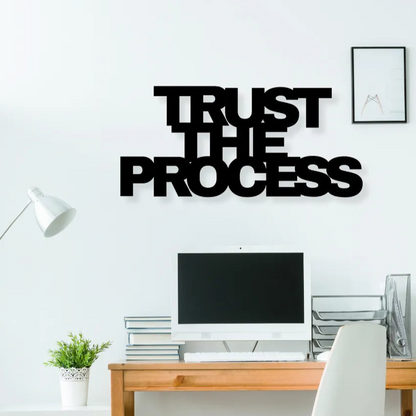 Trust The ProcessIron Wall Hanging Décor