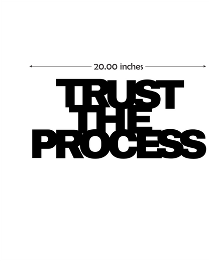 Trust The ProcessIron Wall Hanging Décor