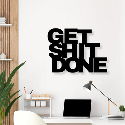 Get Shit DoneIron Wall Hanging Décor