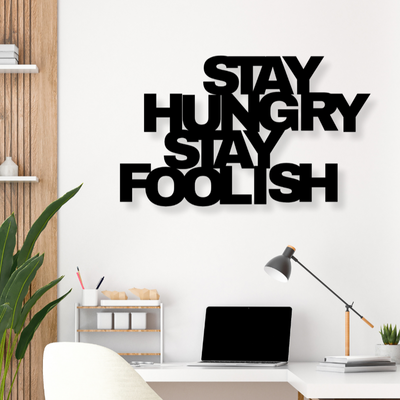 Stay Hungry Stay FoolishIron Wall Hanging Décor