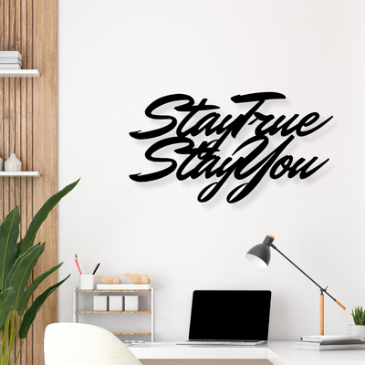 Stay True Stay YouIron Wall Hanging Décor