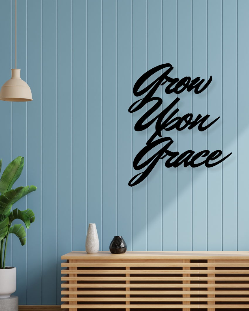 Grow Upon GraceIron Wall Hanging Décor