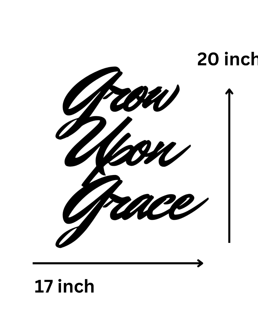 Grow Upon GraceIron Wall Hanging Décor