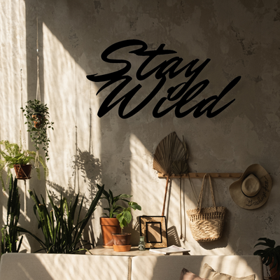 Stay WildIron Wall Hanging Décor