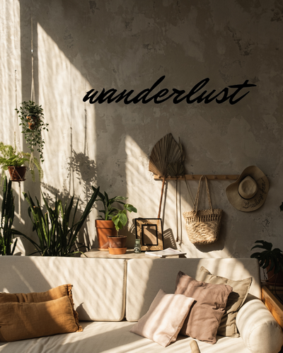 WanderlustIron Wall Hanging Décor