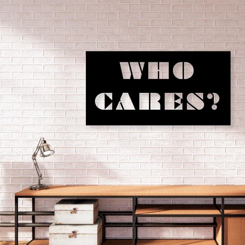 Who Cares?Iron Wall Hanging Décor