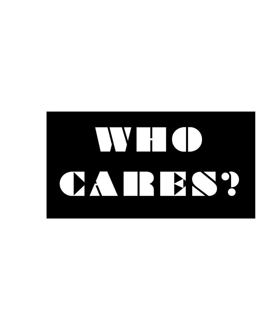 Who Cares?Iron Wall Hanging Décor