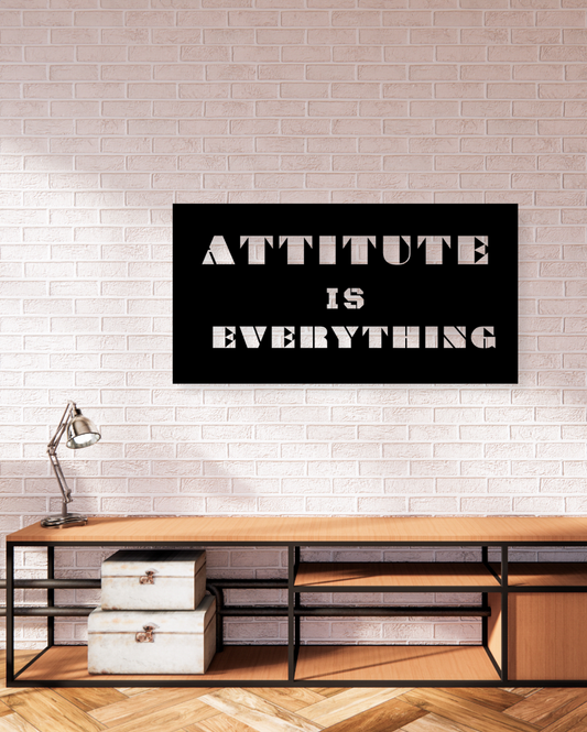 Attitude Is EverythingIron Wall Hanging Décor