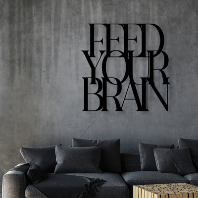 Feed Your BrainIron Wall Hanging Décor