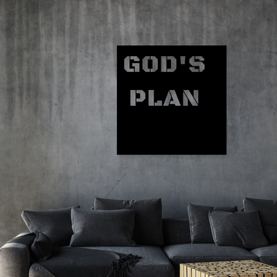 God'S PlanIron Wall Hanging Décor