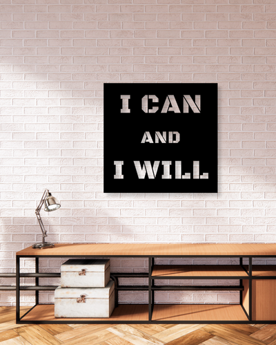 I Can And I WillIron Wall Hanging Décor