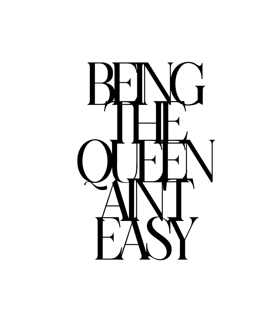 Being The Queen Ain'T EasyIron Wall Hanging Décor