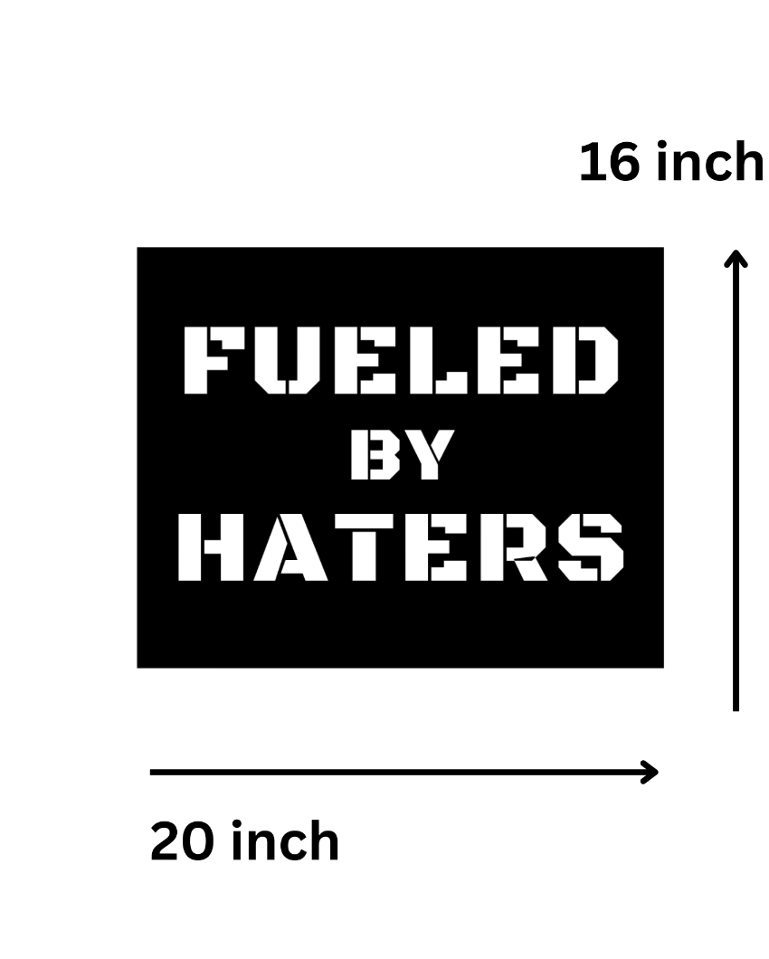 Fueled By HatersIron Wall Hanging Décor