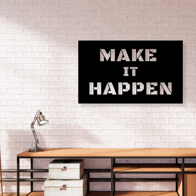 Make It HappenIron Wall Hanging Décor