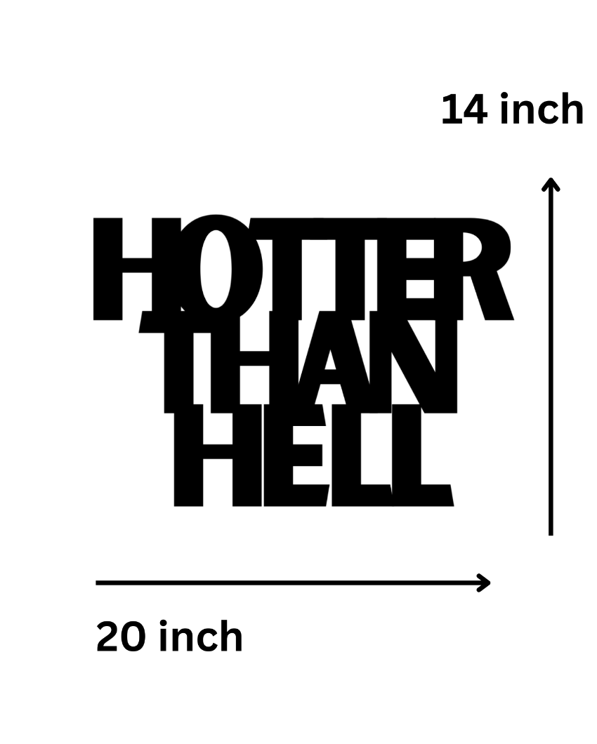 Hotter Than HellIron Wall Hanging Décor