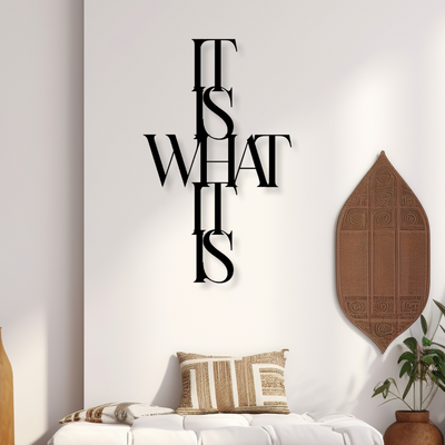 It Is What It IsIron Wall Hanging Décor