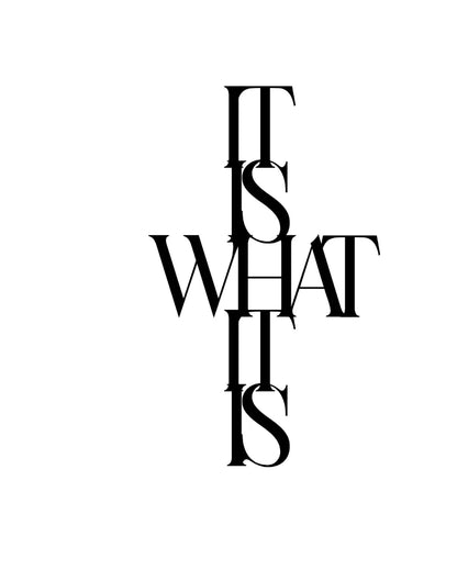 It Is What It IsIron Wall Hanging Décor