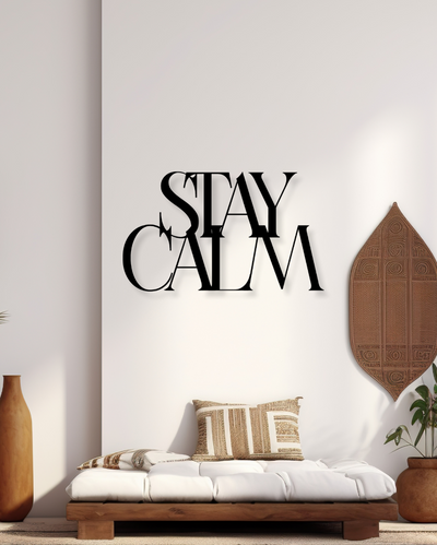 Stay CalmIron Wall Hanging Décor