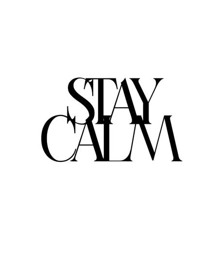 Stay CalmIron Wall Hanging Décor