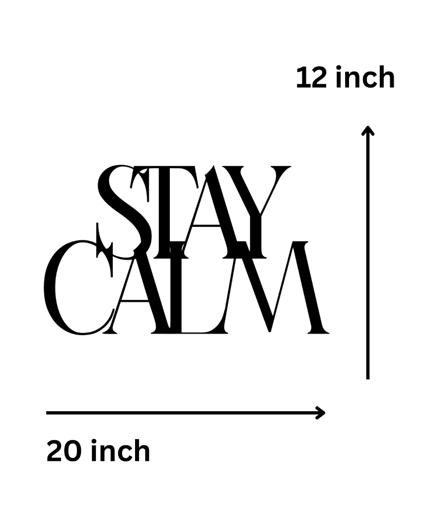 Stay CalmIron Wall Hanging Décor