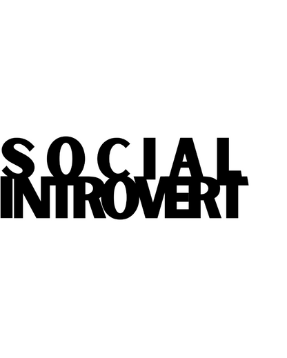 Social IntrovertIron Wall Hanging Décor