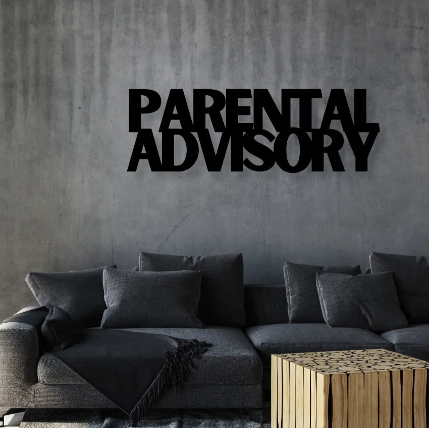 Parental AdvisoryIron Wall Hanging Décor