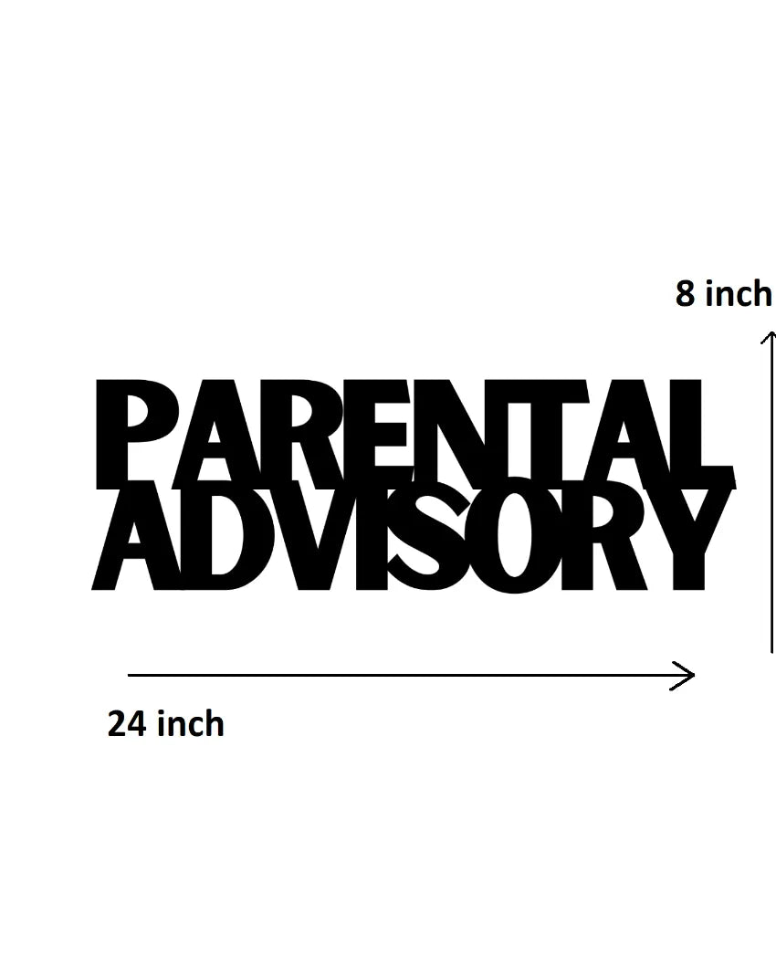 Parental AdvisoryIron Wall Hanging Décor