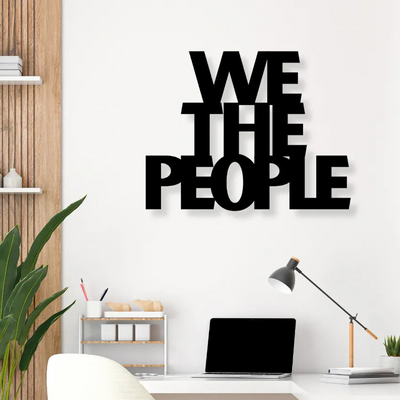 We The PeopleIron Wall Hanging Décor