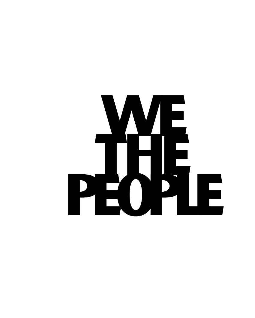 We The PeopleIron Wall Hanging Décor