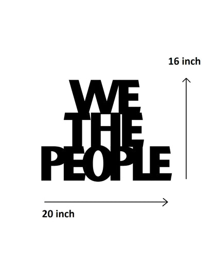 We The PeopleIron Wall Hanging Décor