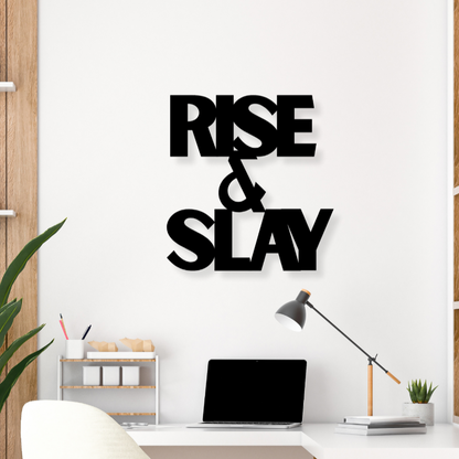 Rise & SlayIron Wall Hanging Décor