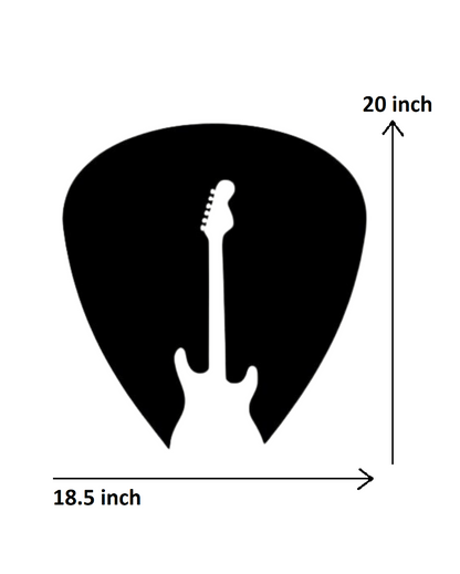 Guitar And PlectrumIron Wall Hanging Décor