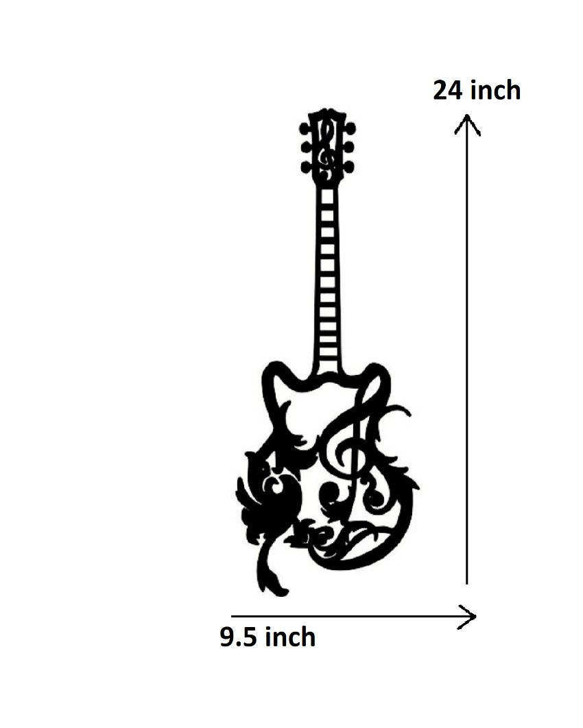 Artistic GuitarIron Wall Hanging Décor