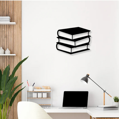 Stack Of BooksIron Wall Hanging Décor