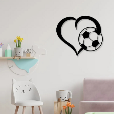 Love FootballIron Wall Hanging Décor