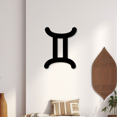 Gemini Zodiac SignIron Wall Hanging Décor