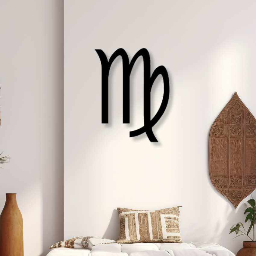 Virgo Zodiac SignIron Wall Hanging Décor