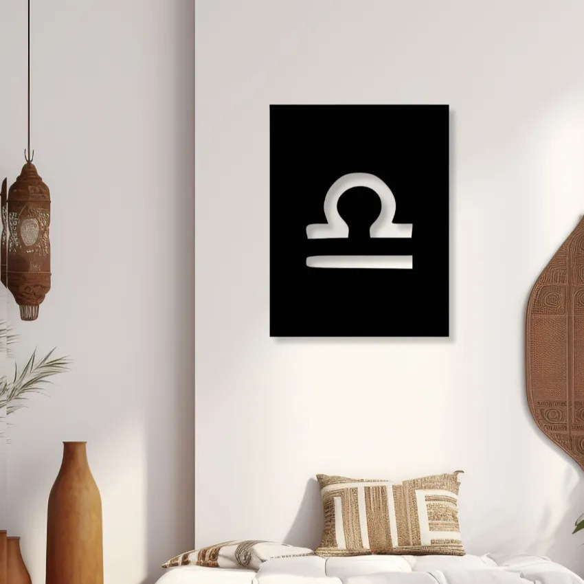 Libra Zodiac SignIron Wall Hanging Décor