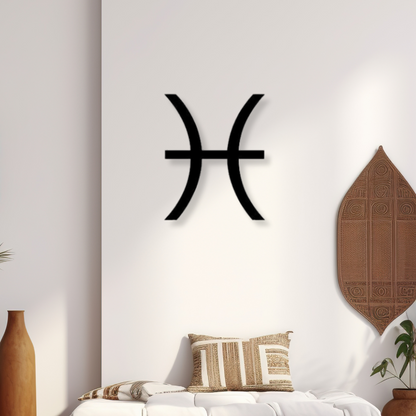 Pisces Zodiac SignIron Wall Hanging Décor