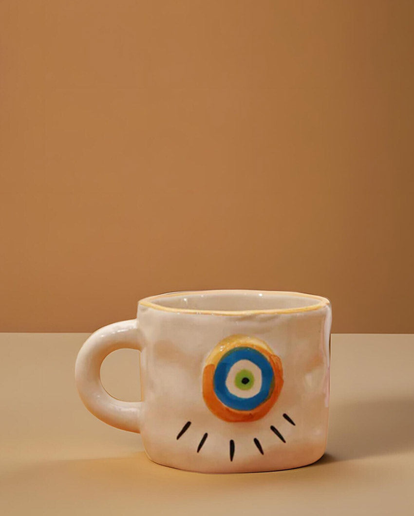 Protective & Whimsical Designed Elegant Evil Eye Cups | Set of 2 | 3 x 4 inches