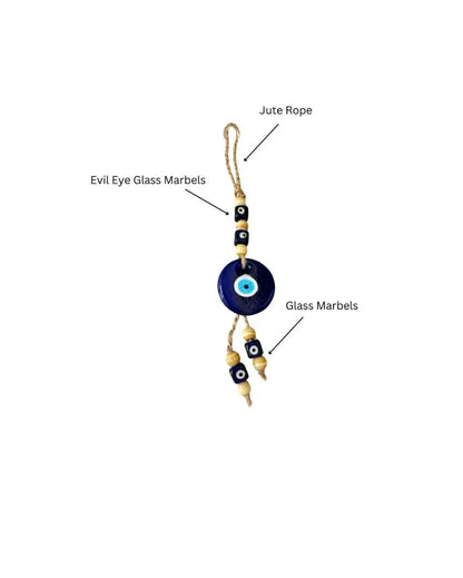 11 Beads Home Entrance Hanging Car Evil Eye | 3 x 11 inches