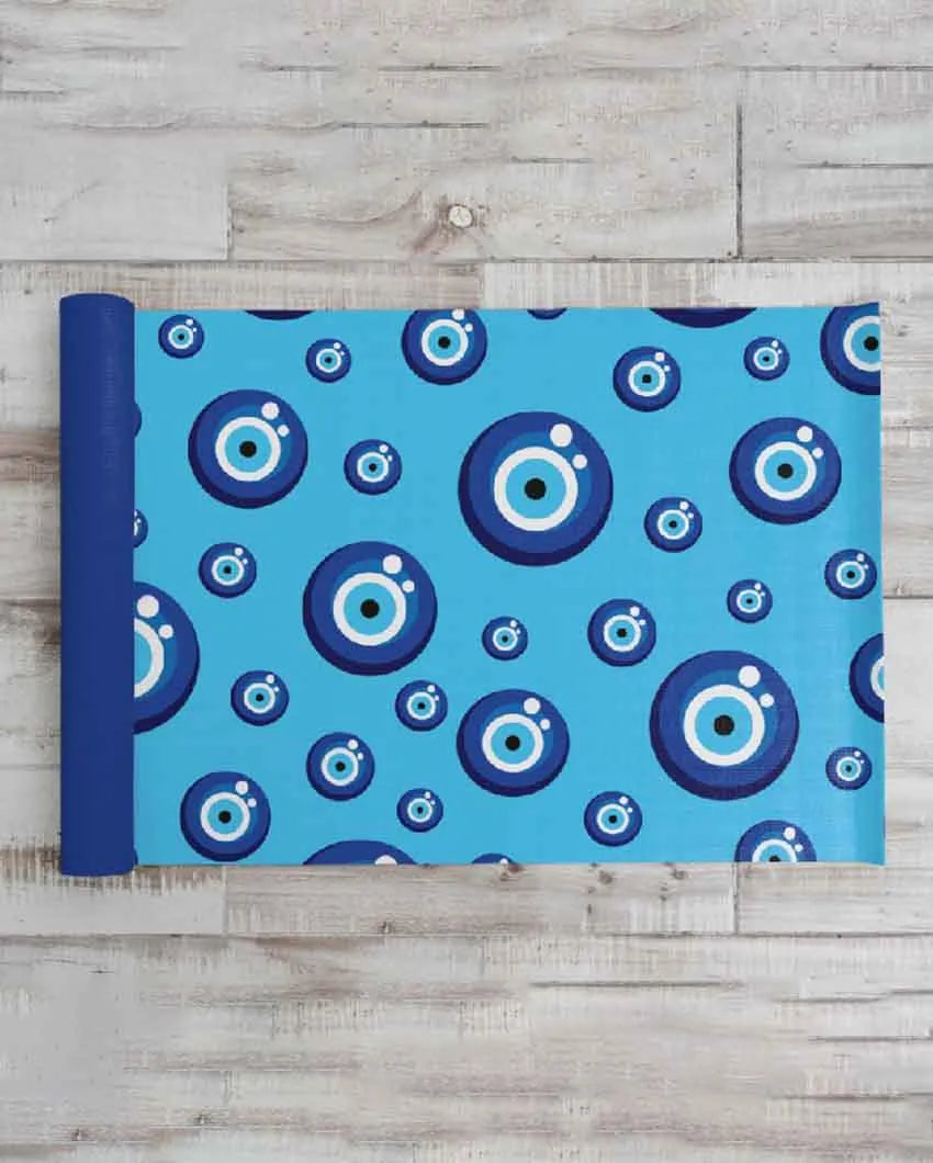 Evil Eye Kids Yoga Mat Blue