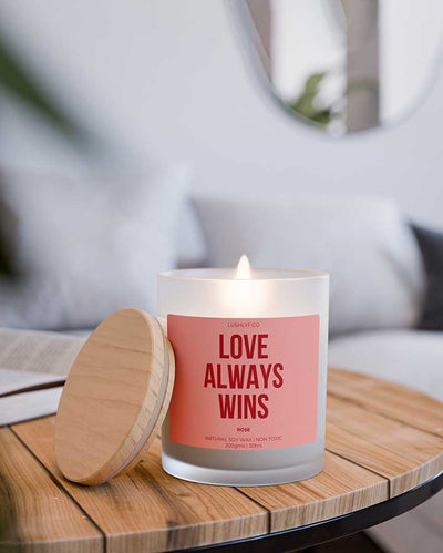 Eternal Love Always Wins Valentine’s Rose Soy Wax Candle | 3 x 4 inches | 200ml