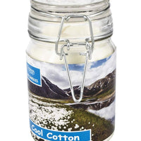 Cool Cotton Luxury Scented Aromatherapy Glass Jar Candle | 30 Hours Burn Time | 5.5 x 5 x 5.5 inches