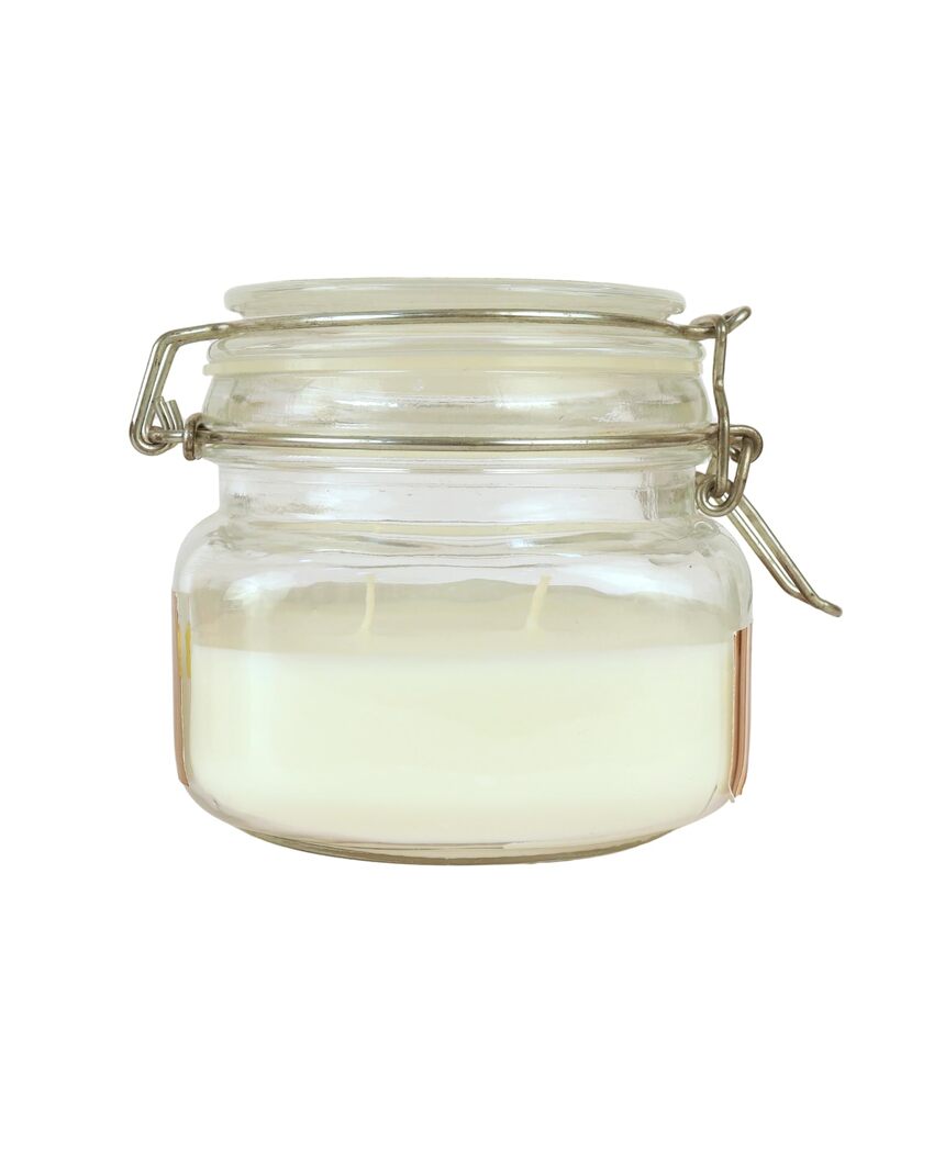 Long-Lasting Double Wick with Extended Burn Glass Jar Candles | 4 x 6 inches